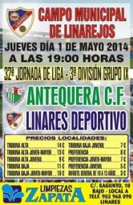 Cartel Linares Deportivo - Antequera